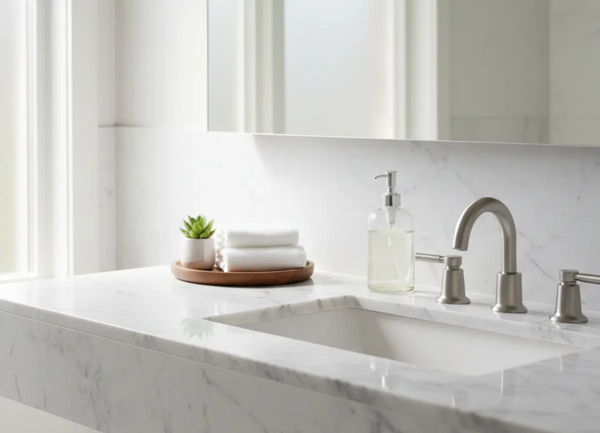 Quelle hauteur pour un plan de travail salle de bain ? Notre guide complet