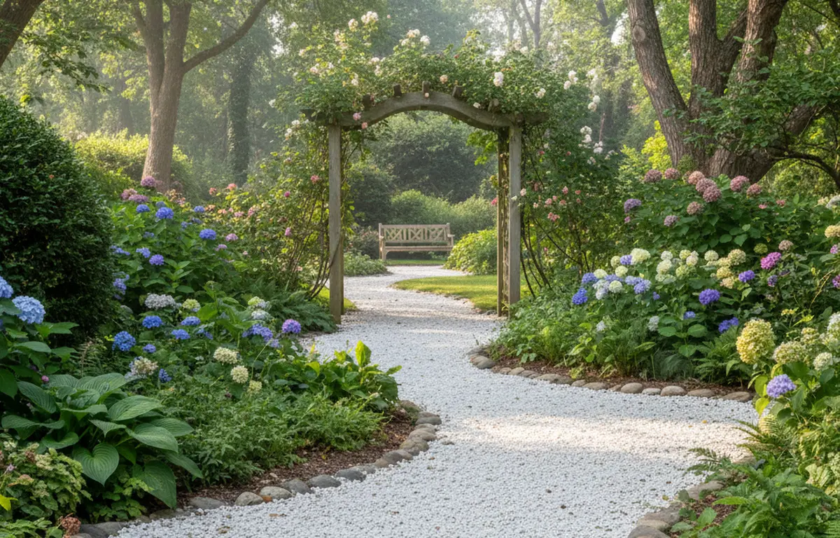 Allée gravier blanc jardin : comment créer un chemin élégant et durable