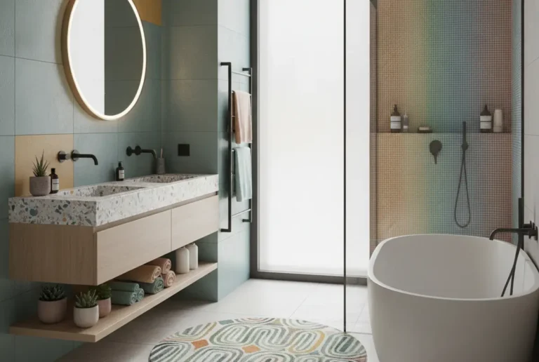 Palette de couleurs salle de bain