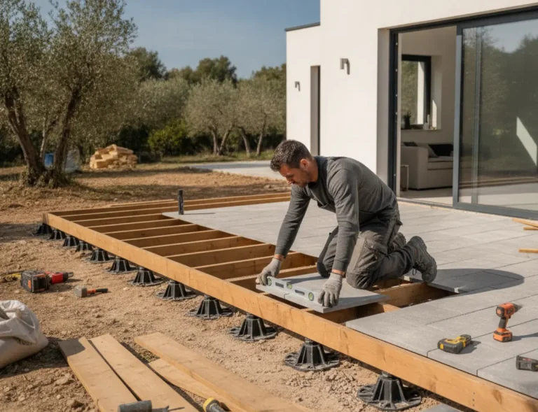Préparer le sol pour une terrasse sur plots : étapes détaillées