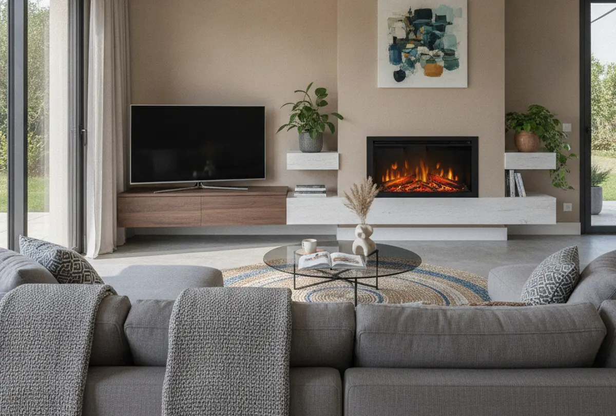 fausse cheminée électrique décorative